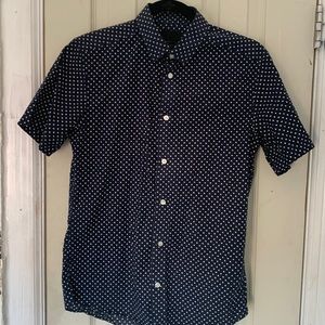 casual dotted button down shirt